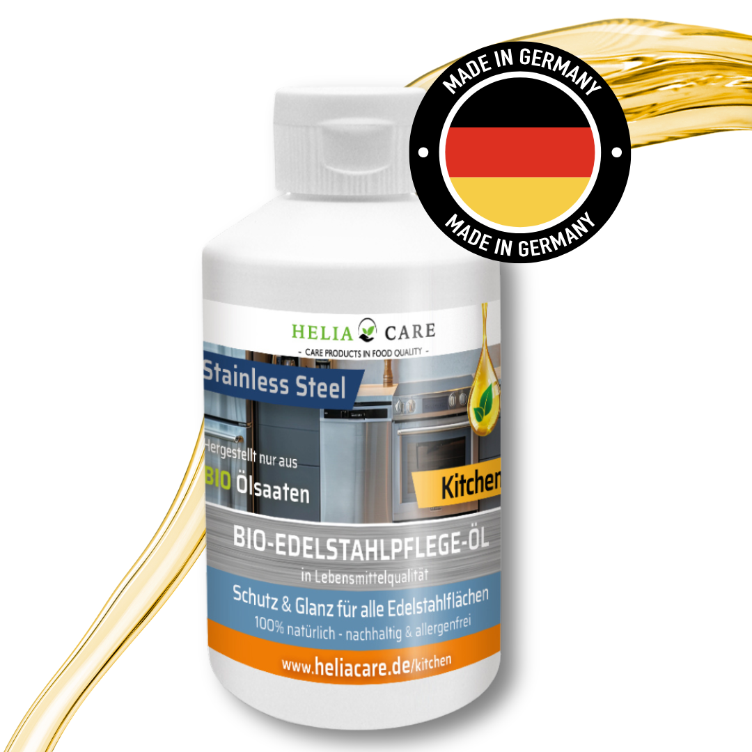 HeliaCARE® BIO-Edelstahlpflege-Öl „Stainless Steel“